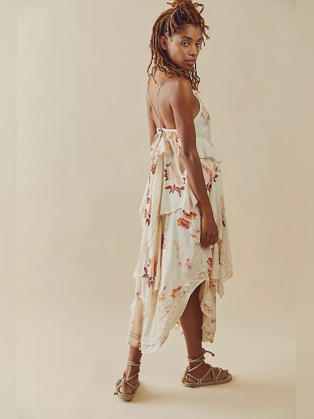 Free People Audrey Embroidered Maxi Dress Size S - Picture 3 of 9